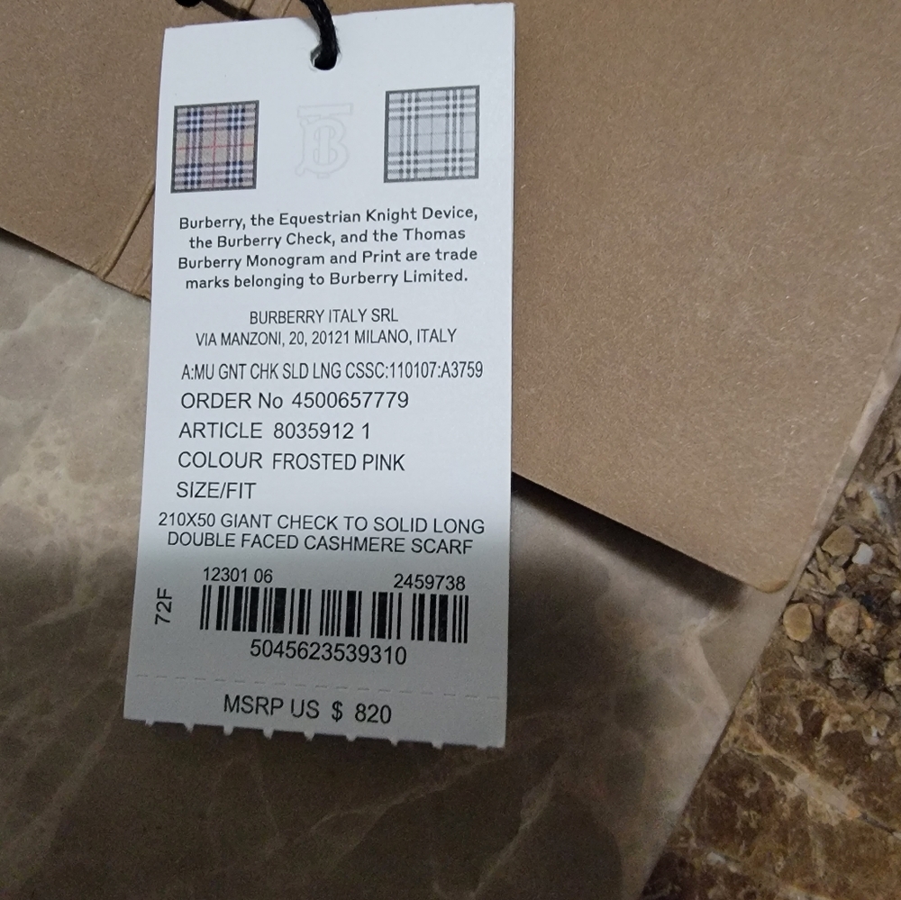 Burberry scarf